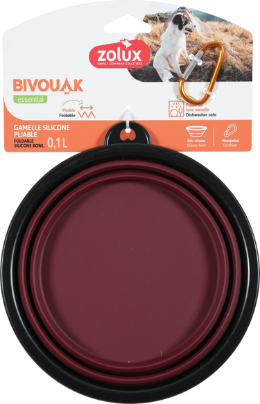BVK Foldable Soft Bowl Red, 1 L